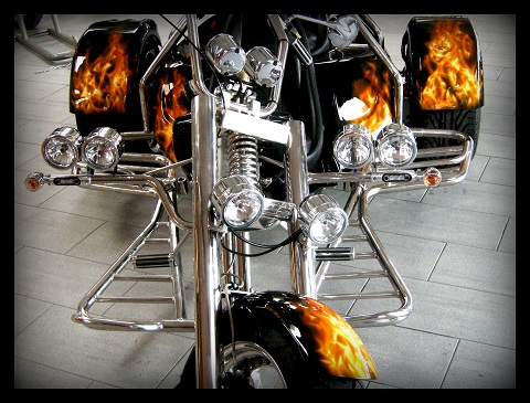 Rewaco,Trike,Flammen,Airbrush-Design