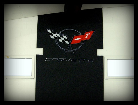 Chevrolet Corvette,Chevy,Logo,Emblem,Airbrush,Airbrush,Wände,